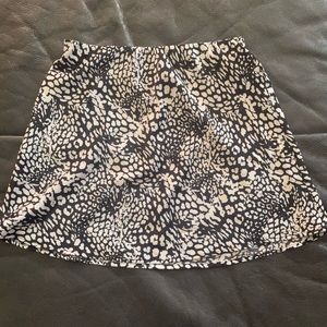 F21 Black & White Mini Skirt